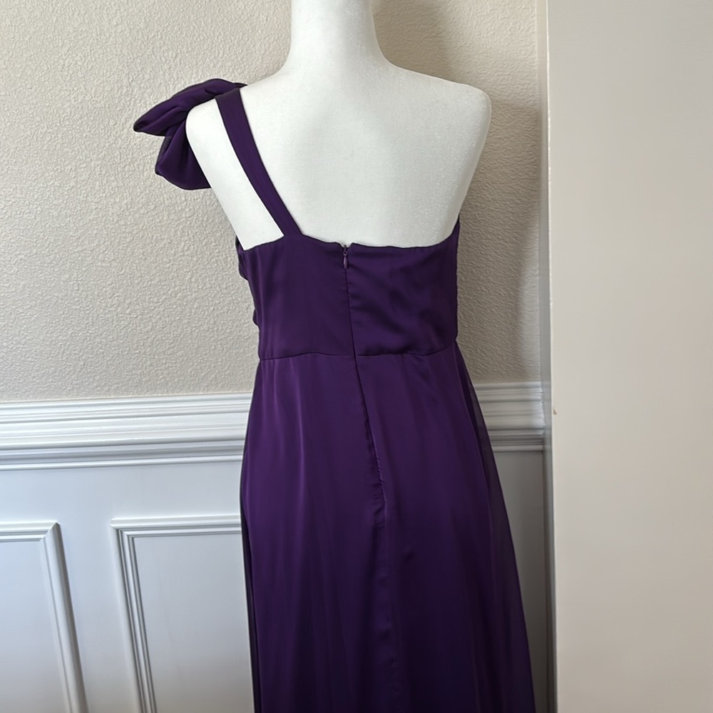 Purple, one-shoulder, Niteline evening gown - Picture 6 of 10
